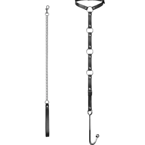 5853 Leash with Collar Anal Kinky and Hook EverydayUse 0703